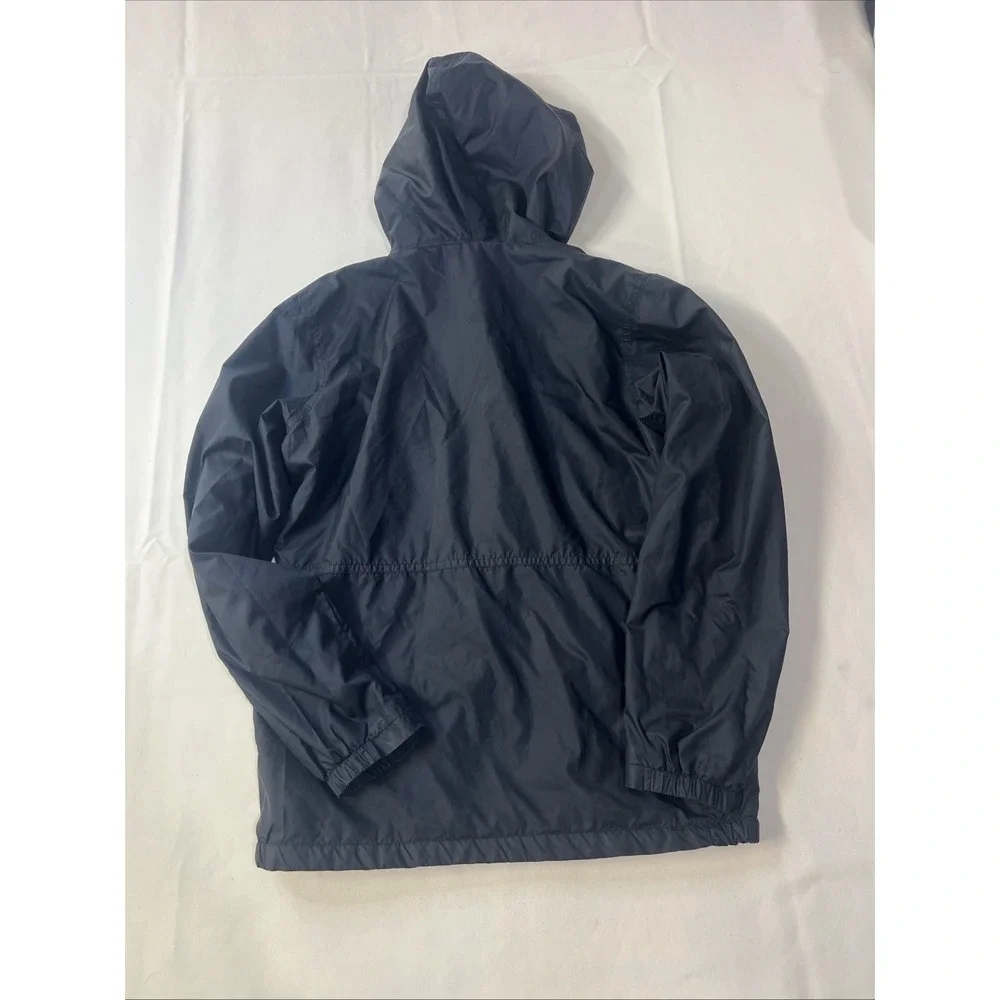 Columbia Youth Large 14/16 Hooded Jacket Black Pink Fleece Lined Full Zip